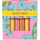 Burt's Bees Lippenbalsam-Geschenkset, Bienenwachs, Erdbeere, Tropische...