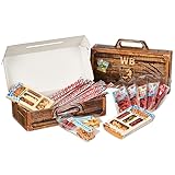 WURSTBARON® - Wurst Geschenk Koffer - mit 24 besondere Salami und Wurst...