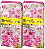 Floragard Orchideenerde 2x5L - für Phalaenopsis und andere Orchideenarten...