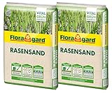 Floragard Rasen-Sand 2x15 kg für 20 m² • Rasenpflege • zum Lüften...