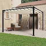 Gecheer Pavillon mit Lamellendach Pergola Sonnenschutz Gartenzelt...