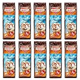 HEARTS Eiskaffee Karamell 10 x 1 kg Instantpulver für Eiskaffee mit...