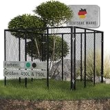Heimfleiss® Komposter Garten 100x100x75 cm | 750L Komposter Metall...