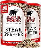 Block House Steak Pfeffer mit schwarzem Pfeffer 2x 200g - Gewürzmischung...