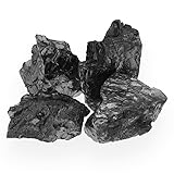 Edelschungit Schungit Wassersteine | 100% naturbelassene Rohsteine | 25g...