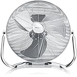 Brandson - Windmaschine Retro Stil 160 Watt - Ventilator in Chrom -...