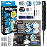 RED DRAGON Gerwyn Price Iceman Ultimate 50 Piece Darts and Accessory Set -...