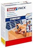 tesa 6400 Packband Handabroller COMFORT - Hochwertiger, robuster Abroller...