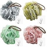 4 Stück Duschschwamm, Körper Badeschwamm Massageschwamm mit...