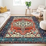WONGS BEDDING Boho Teppich Wohnzimmer Schlafzimmer Kurzflor Teppiche...