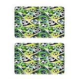 Mnsruu Kühlschrankmagnete mit grünem Fußball, 2 Stück, dekorativ, für...