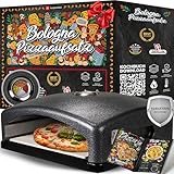 Heidenfeld Pizzaaufsatz Bologna | Grillaufsatz - Pizzamaker - Edelstahl -...