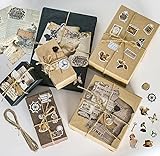 Vintage Geschenkpapier Set Mit 20 Blatt Transparentpapier Bunt,Scrapbook...