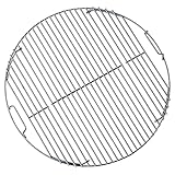 FLAMMBURO Grillrost rund Ø 47/44 cm - Aus verchromtem Stahl, Stabstärke 4...