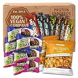 Protein Snacks Mix-Box - Probierpaket 15 Protein-Riegel, Protein-Chips &...