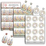 GOTO CLAY TOOLS Wildblumen-Transferpapier – 6 Stück, 10,2 x 14 cm –...