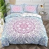Bettwäsche-Sets 150x200cm Bunte Geometrische Muster Premium qualität...