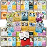 Karten-Spieler - 50 Pokémon Karten deutsch original mit 10 Glitzerkarten...