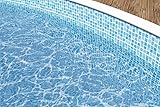 poolomio® Poolinnenfolie für Rundbecken mit Mosaikmuster 460 x 120 cm |...