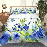 KBDQGX Bettwäsche 155X220 Mikrofaser 3 Teilig, Weiche Flauschige Winter...