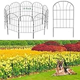 Dekorativer Gartenzaun, 10 Stück Metall Zaunelementen Gartenzäune...