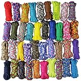 aufodara 10er x 10ft Paracord Set Seile Schnüre DIY Handgemachte Webart...