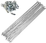 ZDS 36 Stück Fahrradspeichen, 13G 2,2 mm Fahrradspeichen, Dreiradspeichen,...