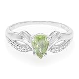 Cavill Paraiba-Turmalin Ring mit 0,6 ct Tropfenschliff in 14 Karat...