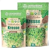 ZenGreens® - Bio Kresse Sprossen Samen - Wähle zwischen 200g und 500g -...