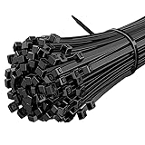 Kabelbinder Schwarz Set,Tesmax 100 Stück Kabelbinder UV...