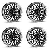 4x Borbet Felgen Alufelgen B 8.5x19 ET25 5x112 black rim polished...