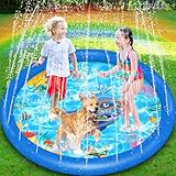 ENCOUN 170cm Splash Pad, Sprinkler Play Matte, Verdickte Langlebiges...