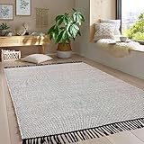 Taracarpet Handwebteppich Borkum Teppich fürs Wohnzimmer, Schlafzimmer und...