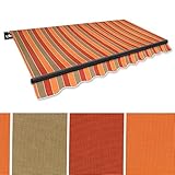 Jawoll Gelenkarm-Markise 4 x 2,5 m braun-Terracotta (Profilfarbe:...