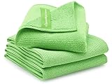 TOLLIGSCHAUER Fenstertücher Set (M) + Trockentuch | Grün | Toller Sauber