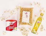 Popcornloop Zutaten Set mit Mushroom Mais je 1kg, Popcornzucker Vanille...