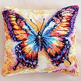 WallustrioaW Knüpfkissen-Set Schöner bunter Schmetterling,für Kinder...
