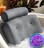 Everlasting Comfort Luxury Bath Pillow - Head, Neck, Back Support Cushion...