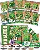 ZenGreens® - Bio Kräuter Samen Set - 12 Kräutersamen für den einfachen...