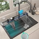 Faizee Möbel - Küchenspüle Nano 75x46cm - Wasserfallspüle aus...
