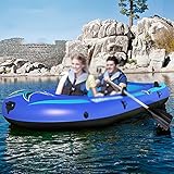 Aufblasbares Boot, Schlauchboot für 2 Personen, tragbares Klappkajak mit...