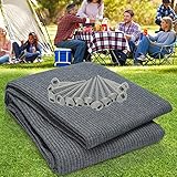 Sonnewelt Vorzeltteppich 250x500cm, Zeltteppich 100% HDPE, Outdoor...