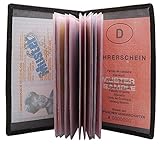 Echt Leder Ausweisetui mit 13 Fächern in Kalb- oder Büffelleder...