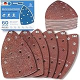 EffektWerk Delta-Schleifpapiere (60er-Pack, 11 Löcher), 105 x 152 mm,...