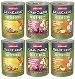 GranCarno Hunde Nassfutter Superfoods Variation (6 x 400g), Hundefutter...