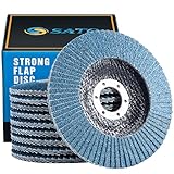 S SATC Fächerscheibe 125 Korn 80 für Metall Holz Stahl Schnelles und...