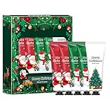 Handcreme Weihnachten Set, 5 pcs Winter-Handcreme Set für Trockene Rissige...
