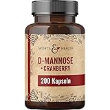 D Mannose Cranberry Kapseln hochdosiert - 200 Kapseln Cranberry...