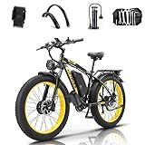 QIKAITU Elektrofahrrad mit Doppelmotor, Straßenzulassung, 250 W,...