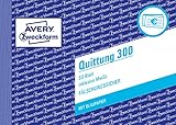 AVERY Zweckform 300 Quittungsblock (A6 quer, 50 Blatt, 1 Blatt Blaupapier,...